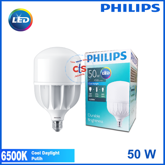 LAMPU LED PHILIPS 50W 50 W 50 WATT 50WATT PUTIH