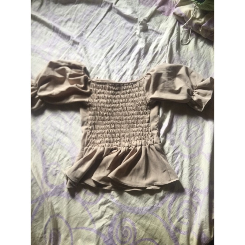 sabrina crop top kerut