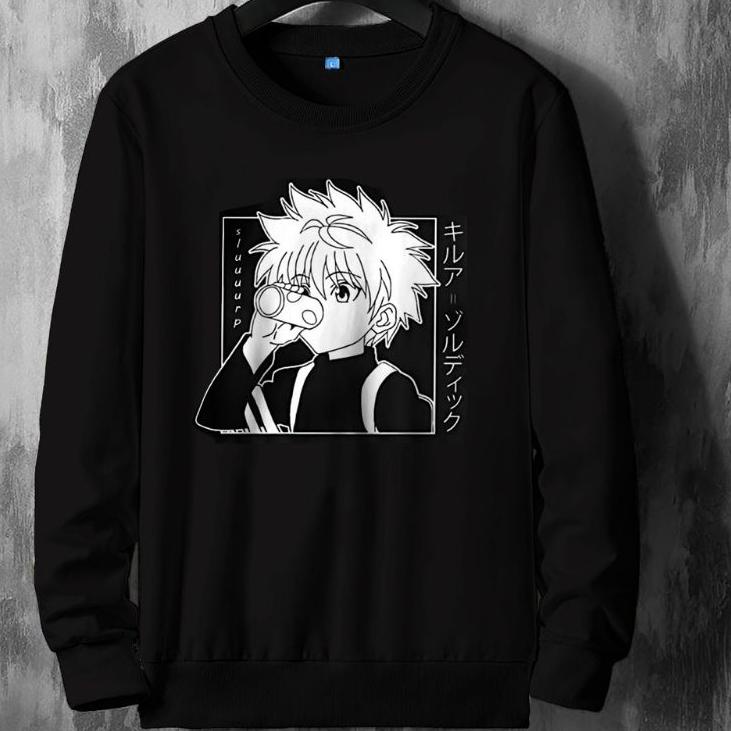 (PALING DICARI) SWEATER KILLUA HXH CREWNECK ANIME HXH