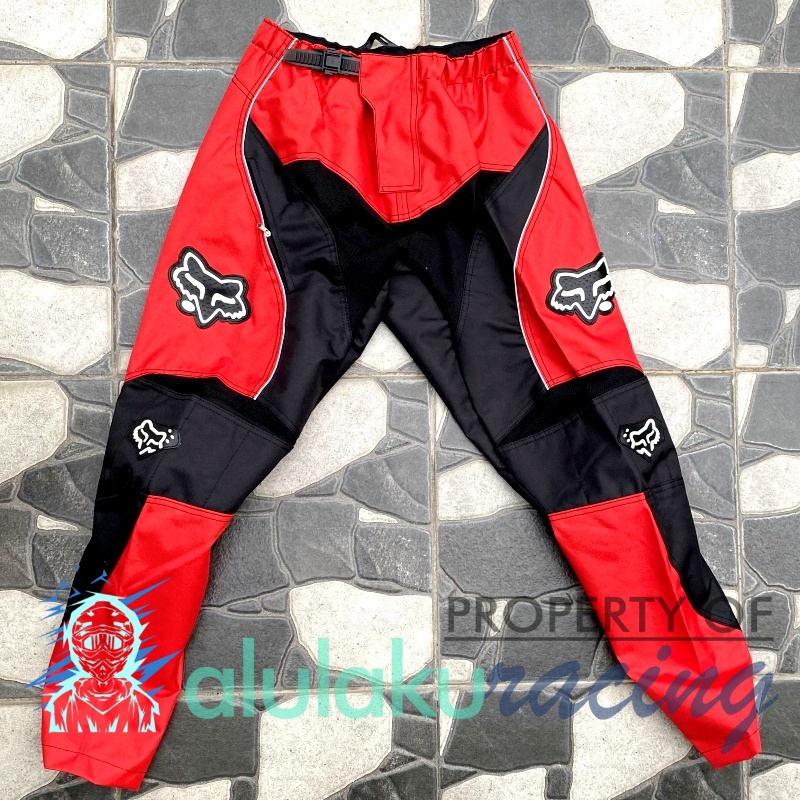 Jersey, Celana, Sarung Tangan &amp; Sepatu Fullprint with Protectors Fullset MX Trail Motocross - Paket Bundling FOCTFG130303-F43