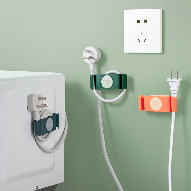 4 Pcs Rak Kait Gantung Dinding Penyimpanan Kabel Listrik Power Plug Data Multifungsi Untuk Rumah