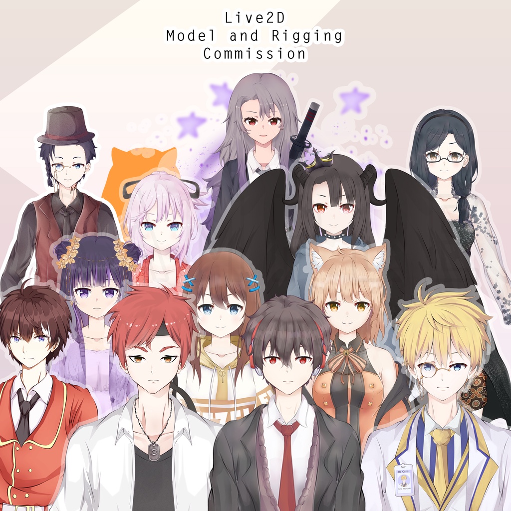 Komisi Live2D ; Jasa Model Vtuber Commission