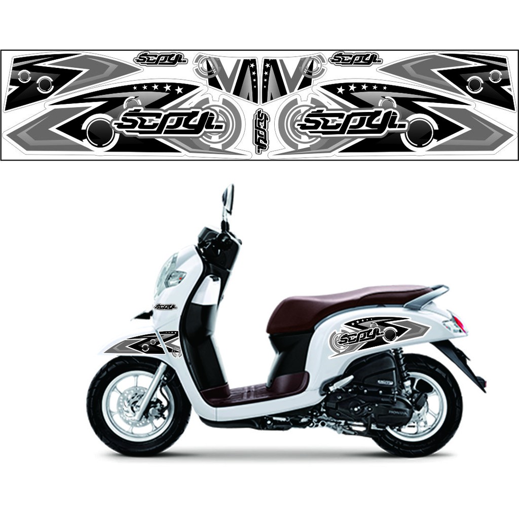 VARIASI HONDA SCOOPY BARU 2016-2021 STICKER LIS THAILOOK STRIPING SCOOPY 2021 STICKER SCOOPY MOTIF