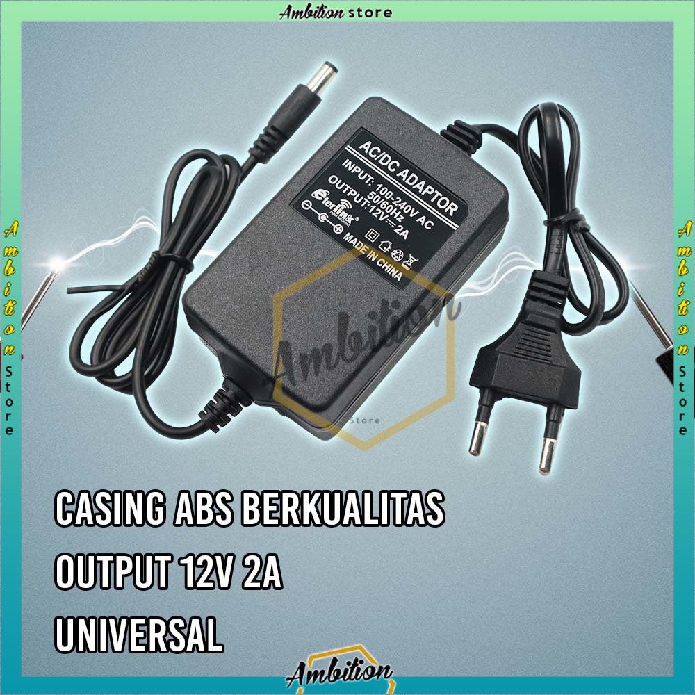 TERBARU!!! ADAPTER 12V 2A  - ORIGINAL POWER SUPPLY [Bisa bayar ditempat]