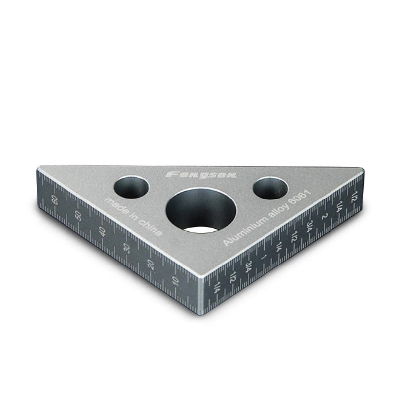 

inch metric Triangle ruler 45 Degree Aluminum Alloy Angle Ruler Workshop Carpenter Woodworking