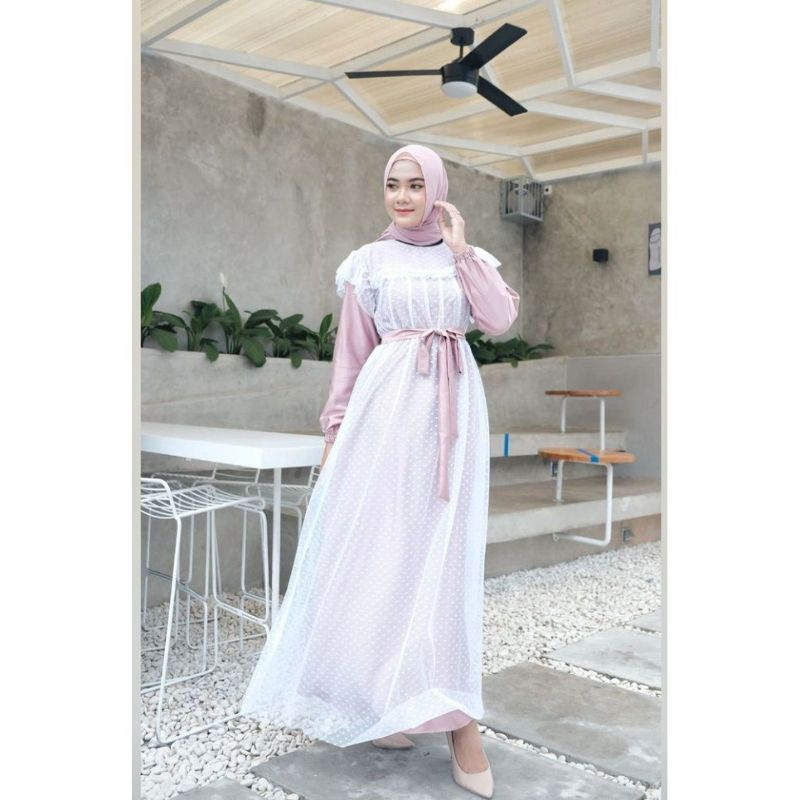 DELIA dress remaja / gaun tulle doty / bumil / baju kondangan / couple / bridesmaids