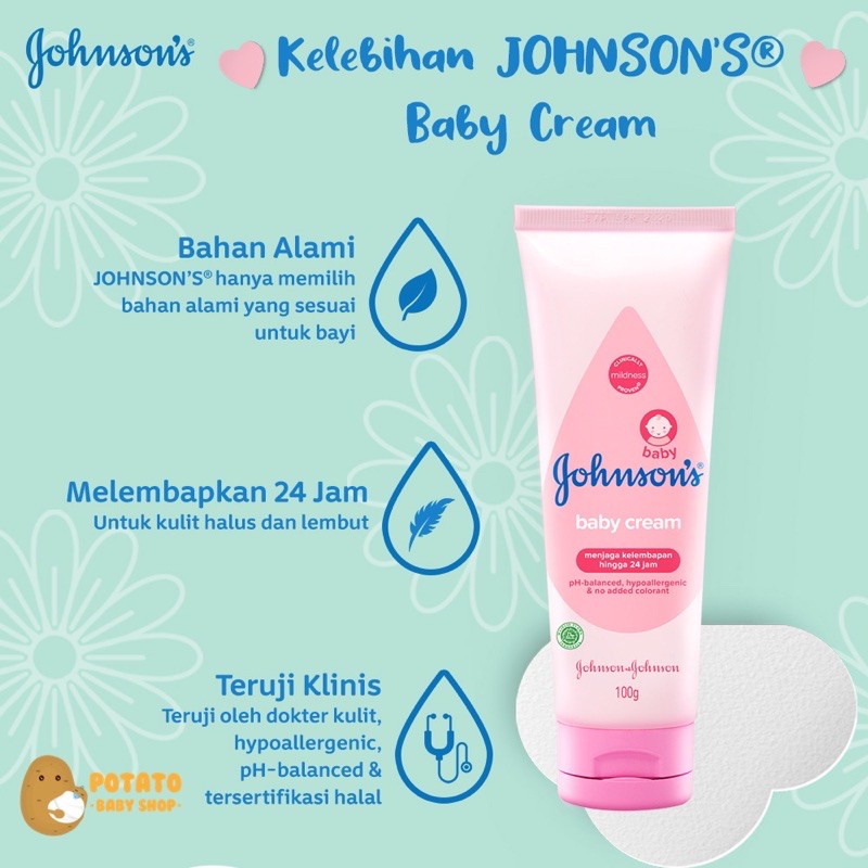 Johnson’s Baby Cream Isi 100ml dan 50ml