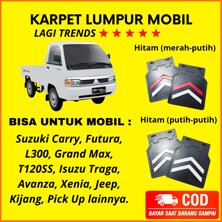 Karpet Lumpur Mobil Mudguard Ceceret Mobil PickUp Suzuki Futura SS Carry Grand Max L300