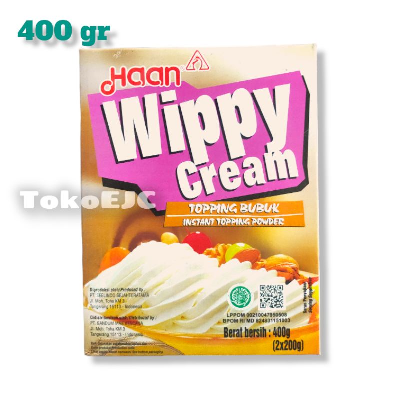 

Haan Wippy Cream Whip Whiping Whipping Cream 400gr