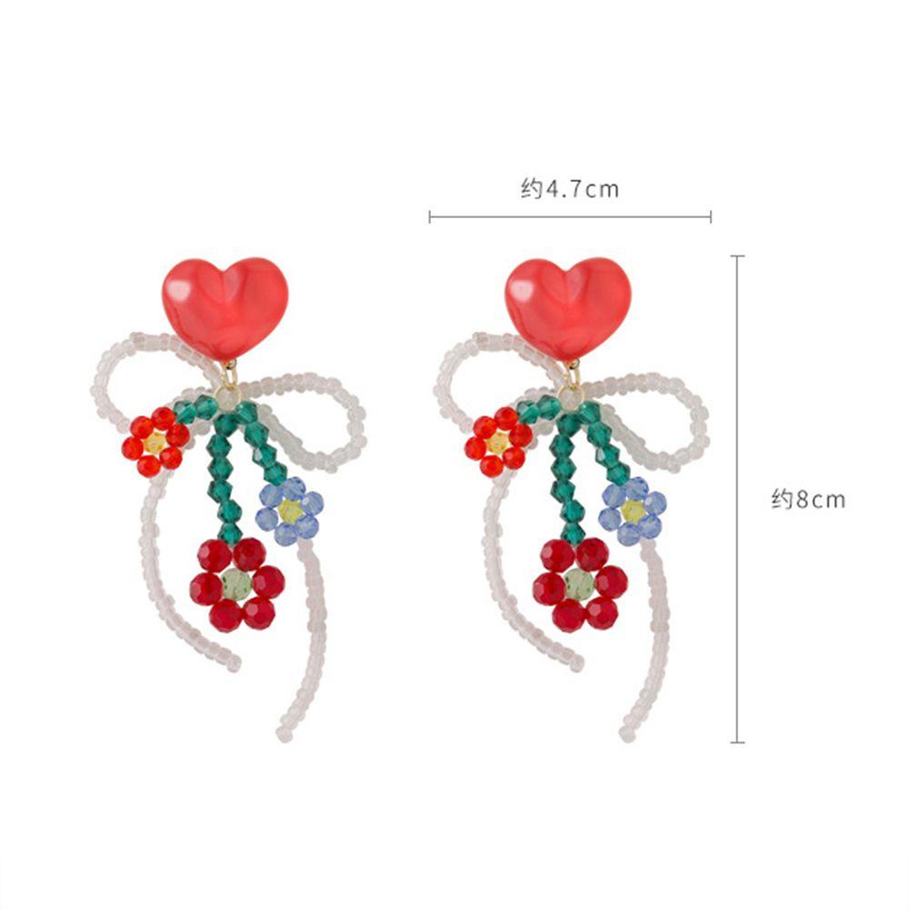 Anting Juntai Bentuk Bunga Gaya Korea Untuk Pesta