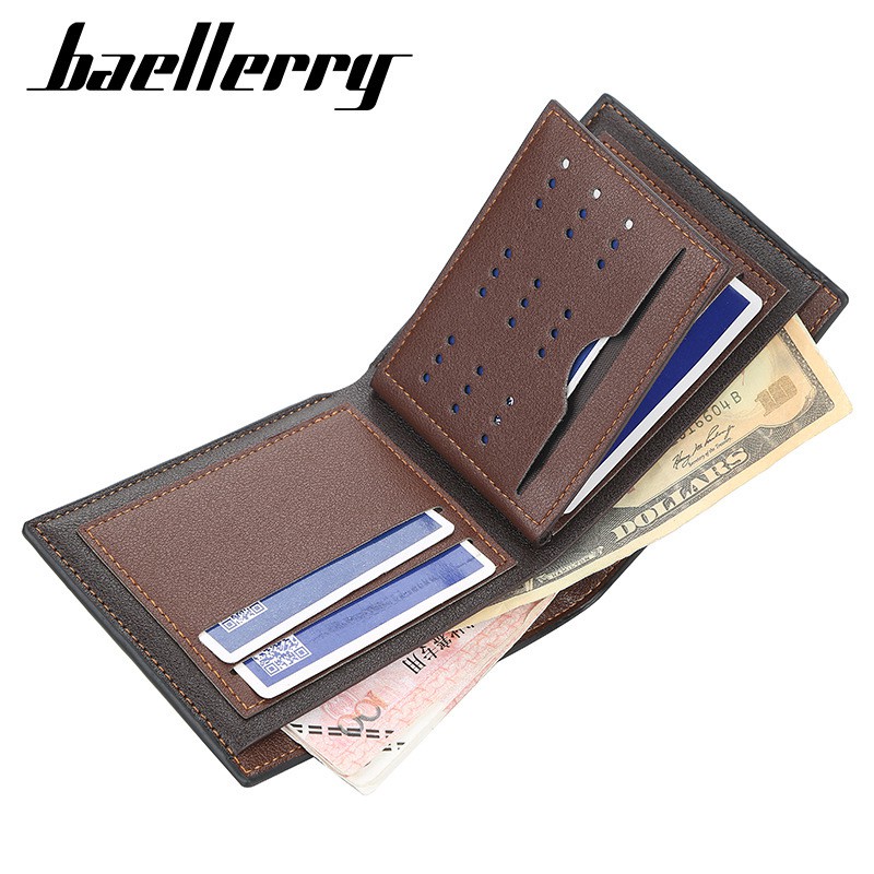 BAELLERRY DR055 Dompet Pria Bahan Kulit PU Leather Premium WATCHKITE WKOS