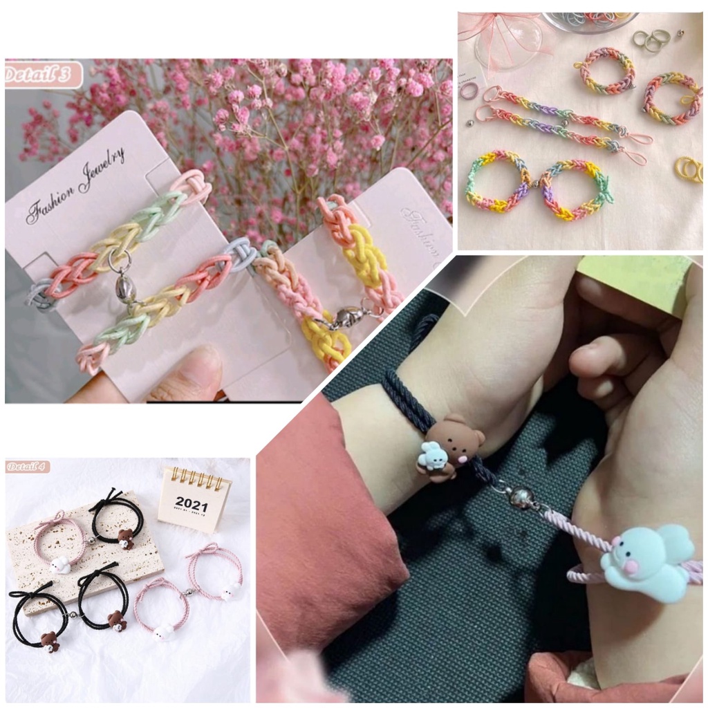 gelang tangan magnet cantik murah terbaru import GELANG COUPLE MAGNET
