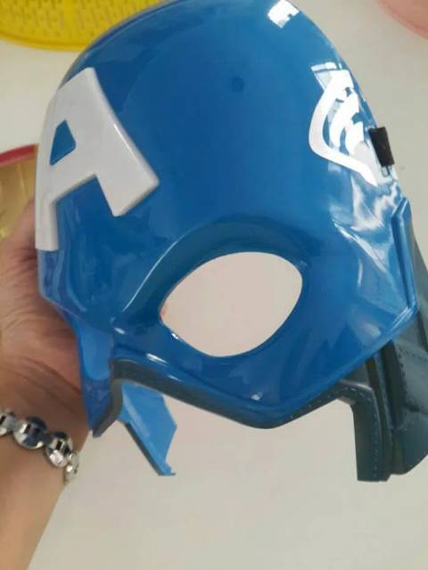 Topeng Captain America LED - Capt Amerika Mask Anak Edukatif Avengers