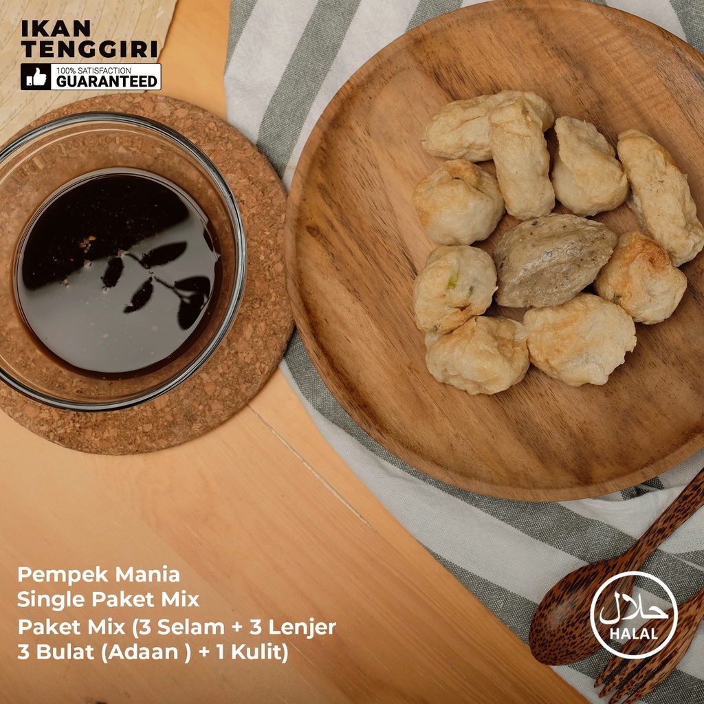 

Pempek Mania Single Paket Mix + Kulit