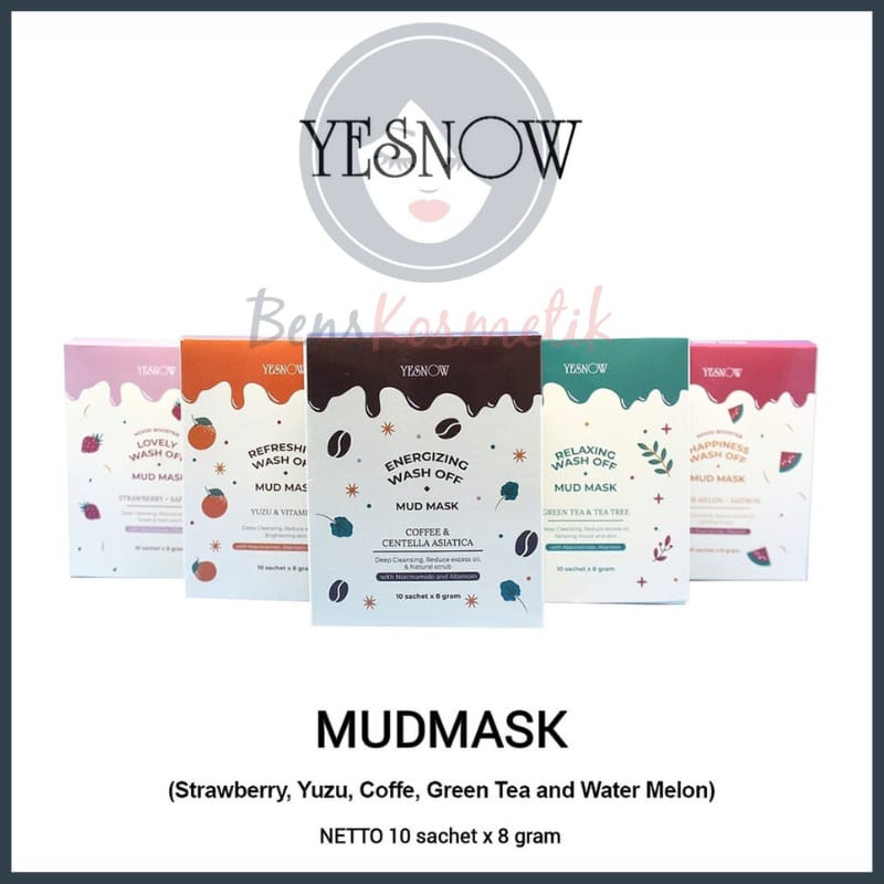 YESNOW RELAXING WASH-OFF MUD MASK - (SACHET)