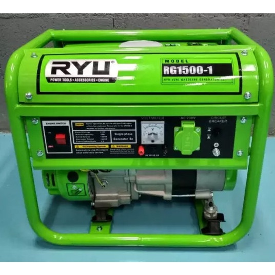 Generator RYU RG 1500-1 Genset 1000 Watt 4 Tak Bensin Murni RG1500