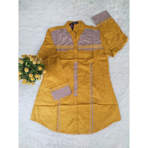 ATASAN SANTRIWATI ATASAN SANTRI PUTRI KEMEJA SANTRI KOMBI SALUR KEMEJA WANITA SAKU SAMPING