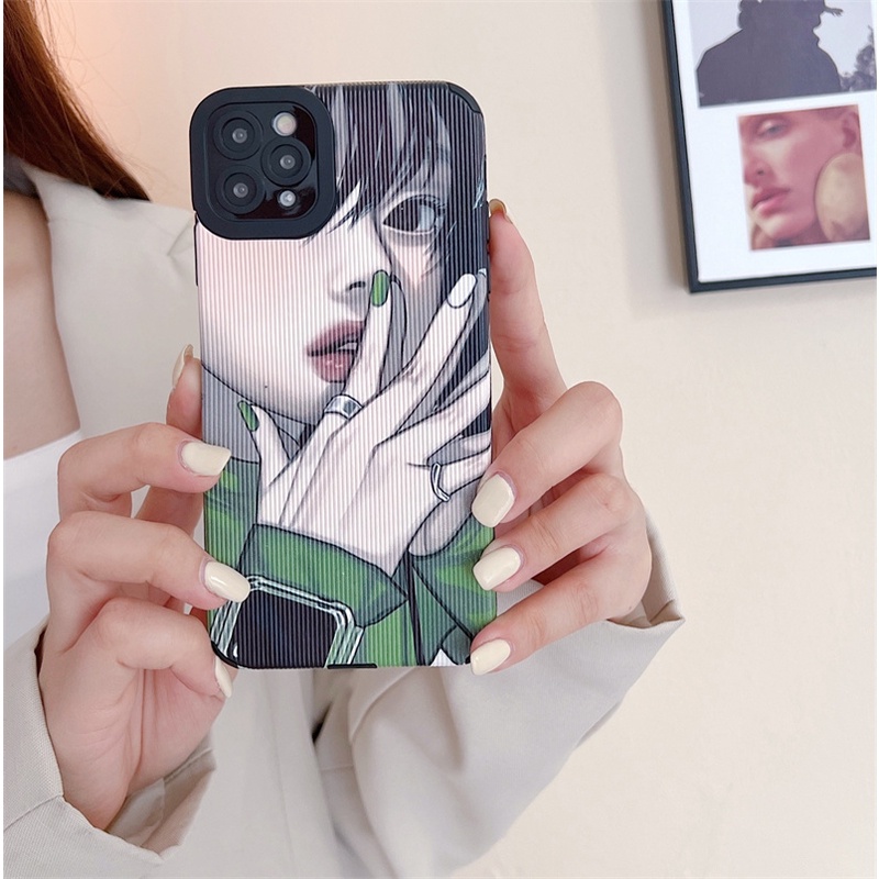 Soft case Silikon Motif Kartun anime Jepang Untuk iphone 11 pro max 12 13 pro max X Xs max XR 7 8 plus se2020