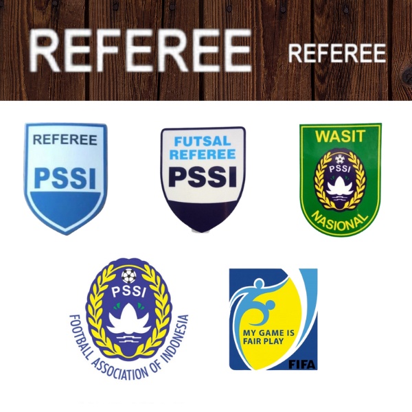 PNC Wasit Sepakbola / Sablon Logo Fairplay - Referee PSSI - Referee Futsal - Logo PSSI