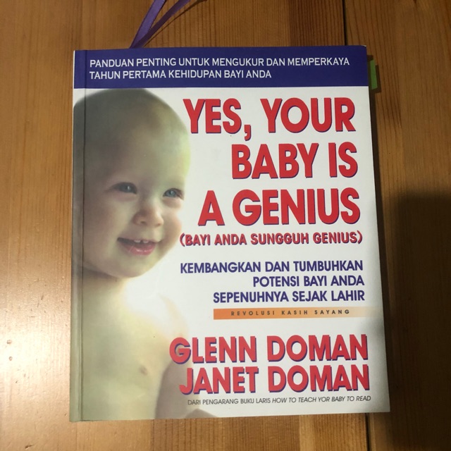 Preloved buku book yes your baby is a genius bayi anda sunggu jenius