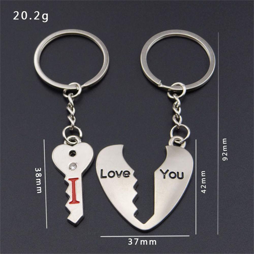 R-flower Couples Keychain Hadiah Natal Pasangan Hadiah Kado Untuk Pacar Perhiasan Cinta I Love You Couple Jewelry