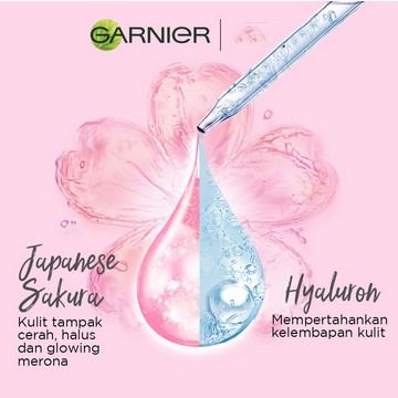 Garnier Serum Mask Sakura White Waterglow Skin Care | Masker Sakura Waterglow