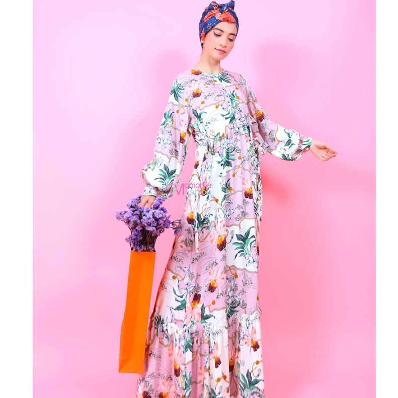 DRESS BANGKOK LILAC, DRESS IMPORT, GAMIS WANITA IMPORT PREMIUM QUALITY, DRESS TERBARU DAN TERLARIS