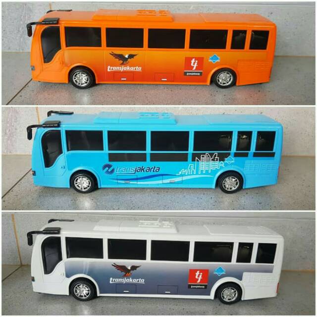 Mainan Mobil Busway Transjakarta, Mainan Edukasi Anak