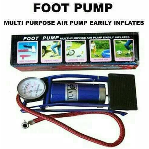 Pompa Angin Injak Kaki Darurat Portable Foot Pump Ban Motor Mobil