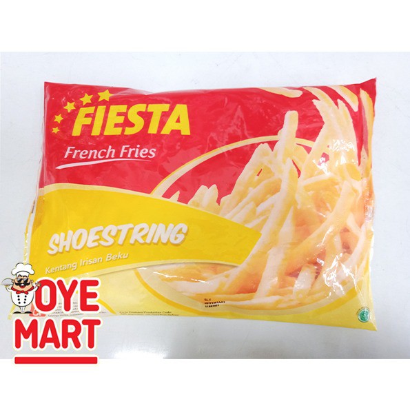 FIESTA FRENCH FRIES SHOESTRING 500GR KENTANG GORENG KEMASAN 500GR