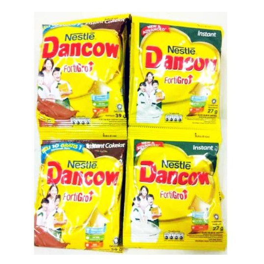 Jual Nestle Dancow Susu Bubuk Instan Sachet Cokelat / Putih (isi 10 Pcs ...