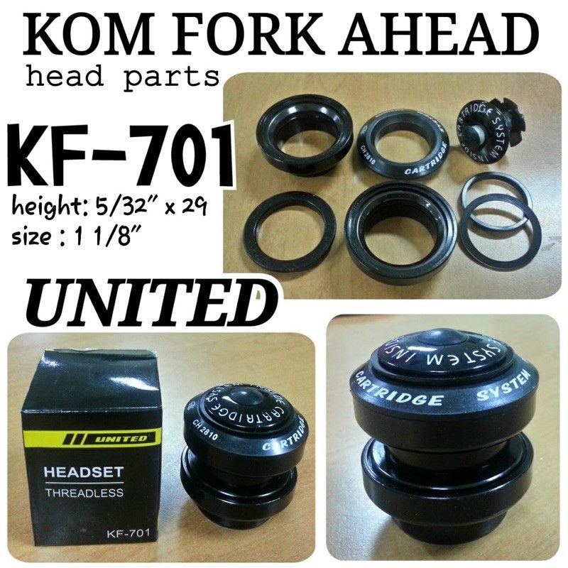 Headset United KF 701 Oversize co2k buat mtb,bmx