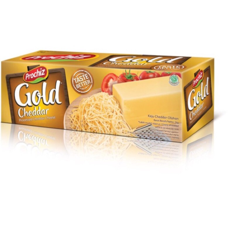 

keju prochiz gold 2kg / keju cheddar prochiz gold 2kg / keju parut prochiz gold 2kg