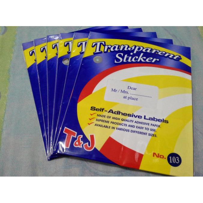 Perbandingan Harga Label Undangan Transparan 103 Tom Jerry