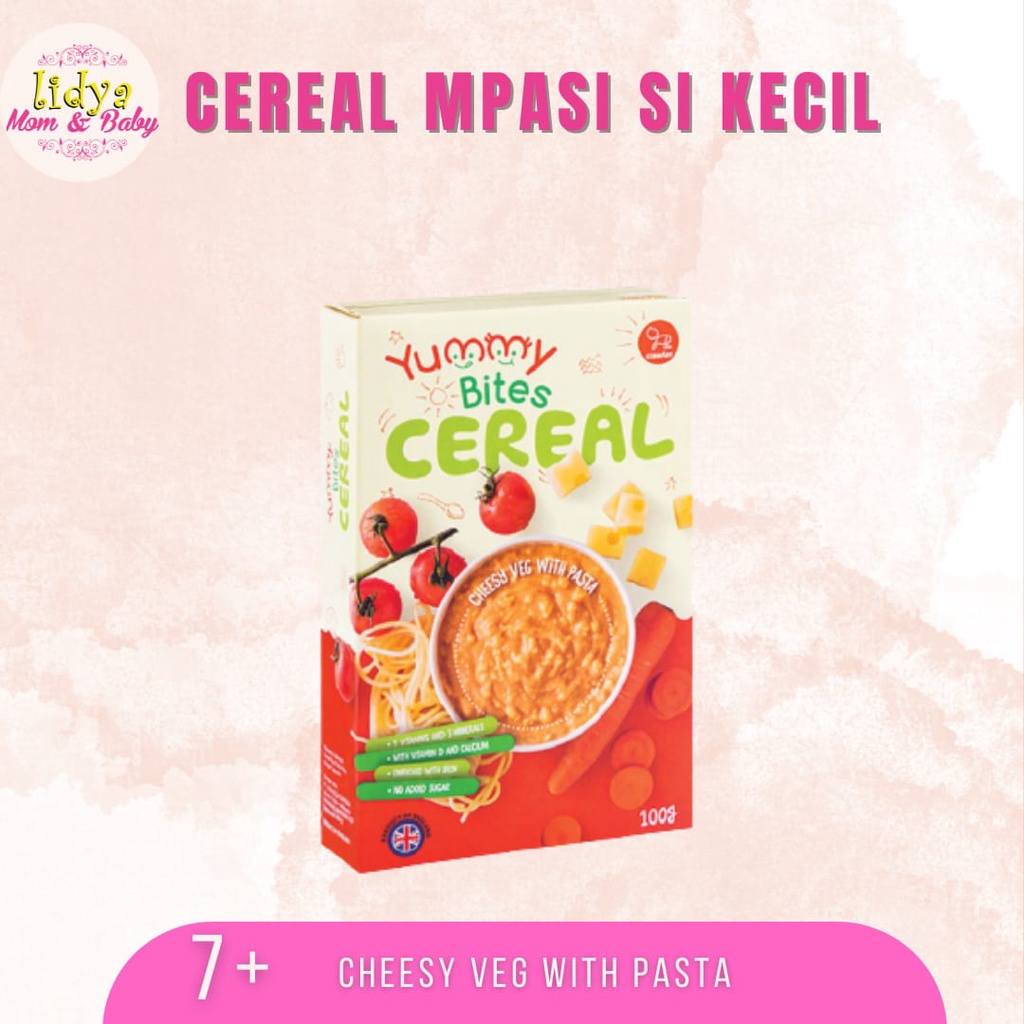 Yummy Bites Cereal Makanan Mpasi Original Baby 6+ Bubur cereal By Lidyamomnbaby