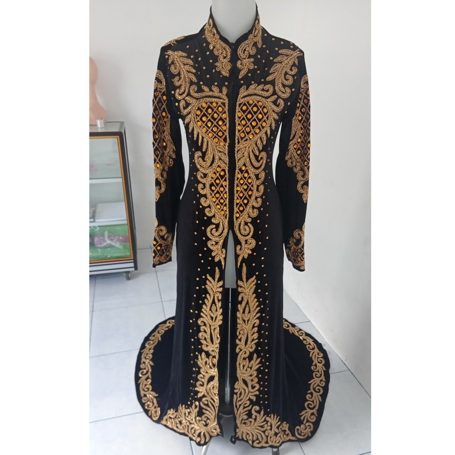 Kebaya Bludru pengantin muslim shireen