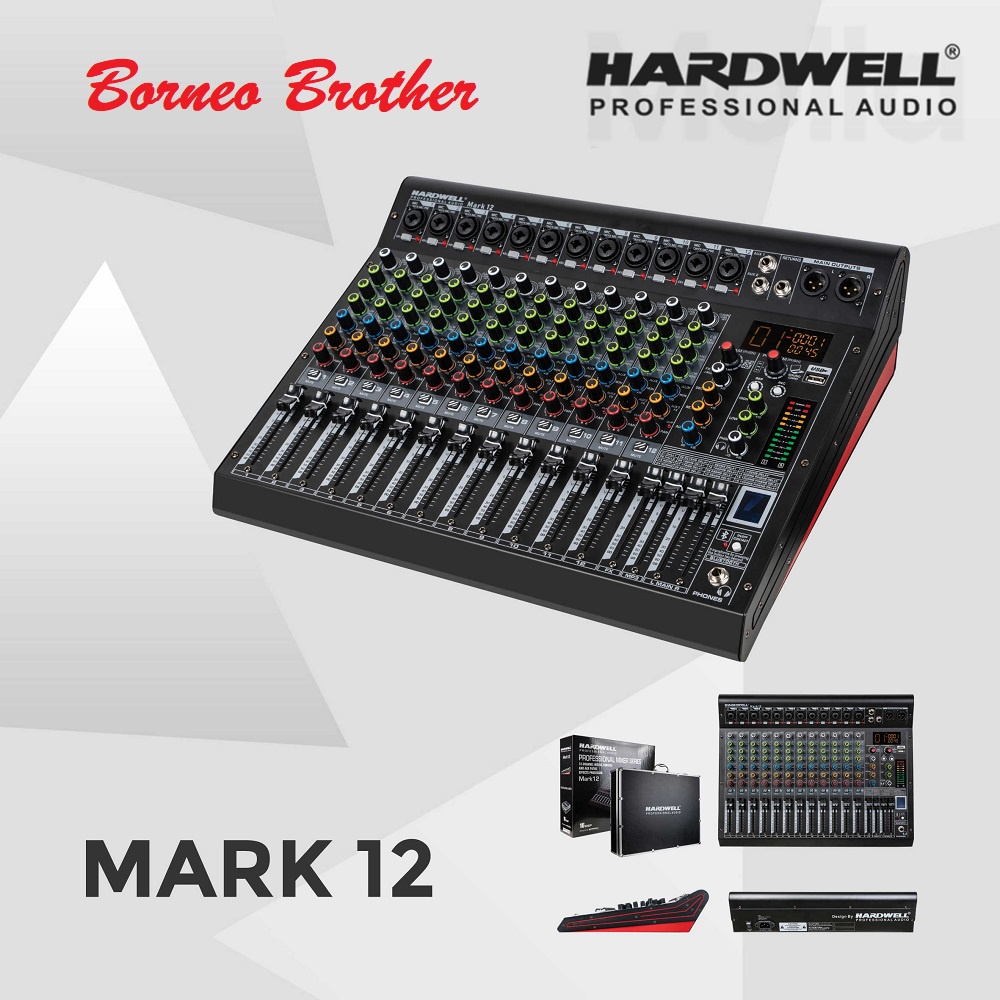 Mixer 12 Channel Hardwell Mark 12 Mark12 Original Usb Audio Interface