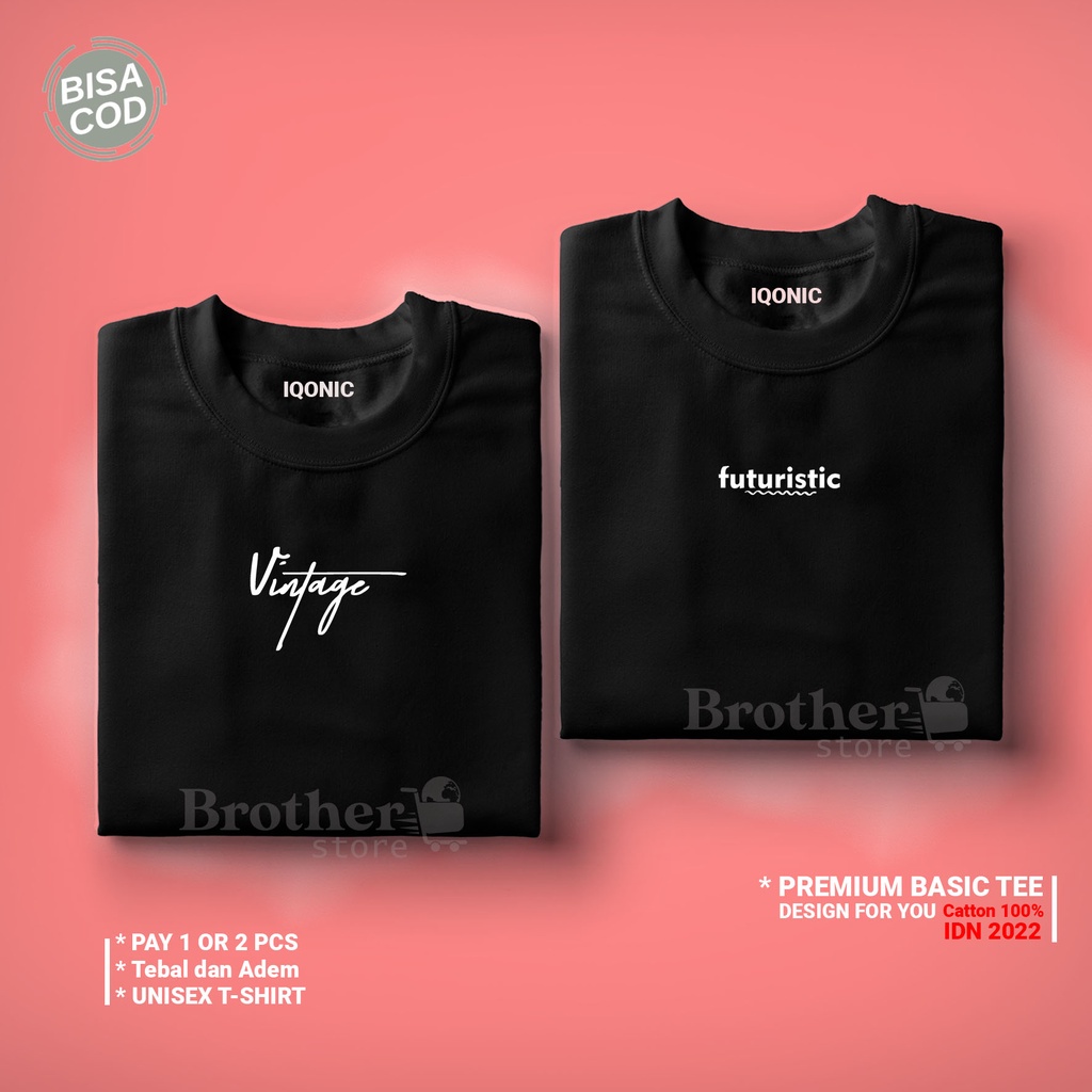 ( PROMO COD ) BROTHER STORE / Kaos Distro Pria / Kaos Distro100% Catoon Combed 24s / Futuristic