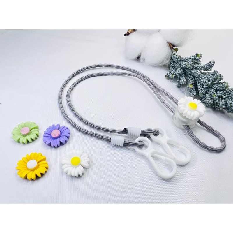 Strap Masker Polos / Kalung Masker Hijab 2in1 / Pengait Masker