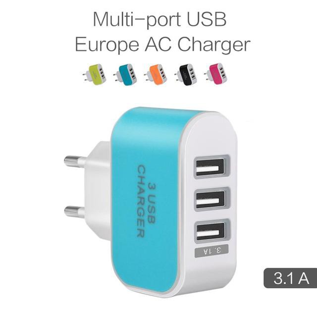 KEPALA CHARGER 3 USB 3.1A TRAVEL ADAPTOR