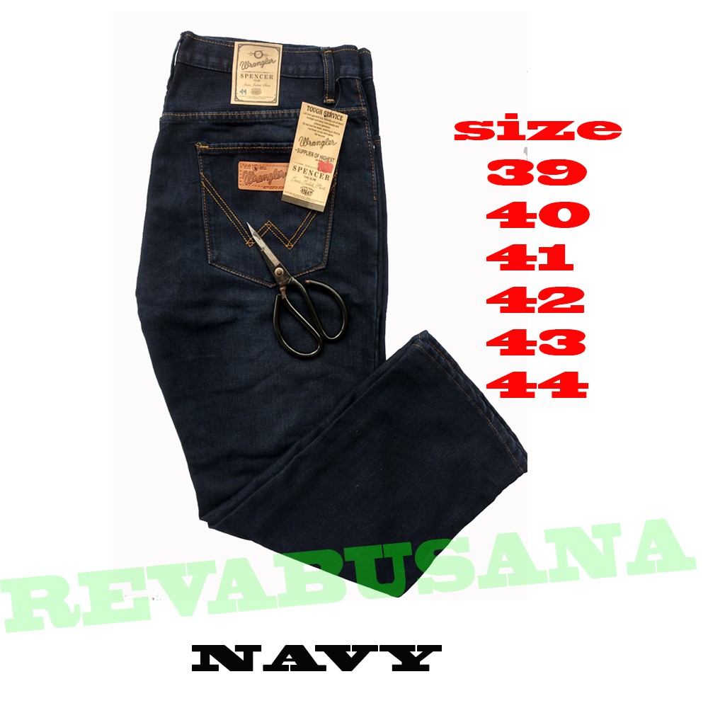 BIG SIZE JUMBO Jeans Panjang Pria Bahan Soft Jeans Tebal Halus 44