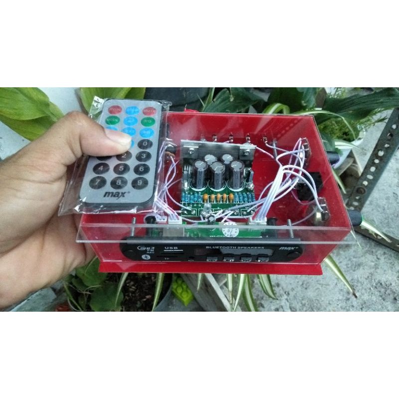 AMPLIFIER MINI BLUETOOTH 12 VOLT BOX AKRILIK