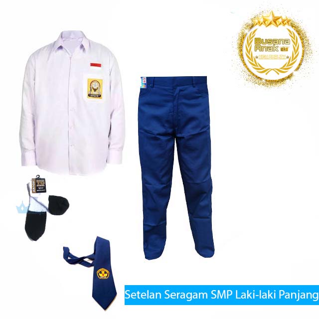 seragam sekolah smp Setelan ANAK LAKI LAKI Seragam SEKOLAH SMP Laki-laki Panjang Baju SMP Cowo lenga