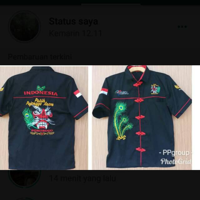 hem patih bujang ganong kancing cina dan kancing biasa