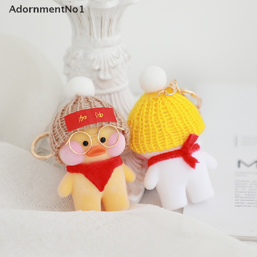 (AdornmentNo1) Gantungan Kunci Boneka Plush Bentuk Bebek Warna Kuning