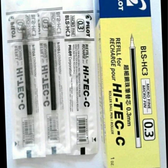 

BEKUALITAS REFILL ISI ULANG PULPEN HI TEC 0.3 - HITAM BISA COD