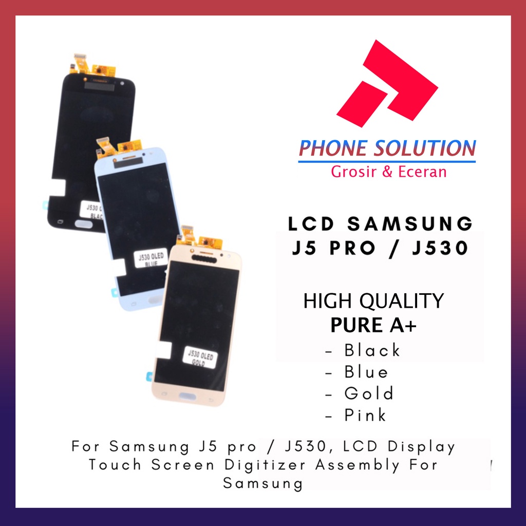 LCD Samsung J5 Pro / LCD Samsung J530 2017 100% Original Fullset Touchscreen // Supplier LCD Samsung - Garansi 1 Bulan