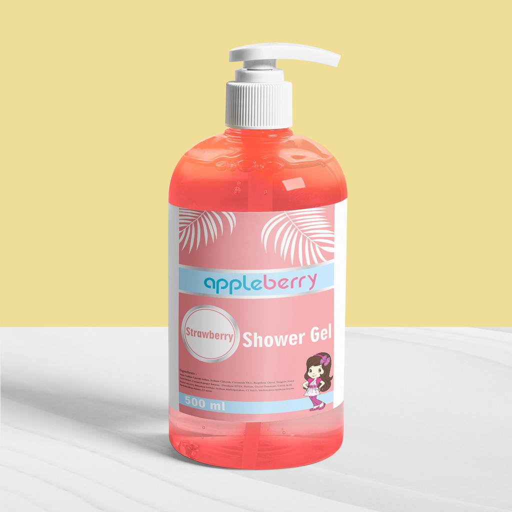 Appleberry Strawberry Shower Gel 500ml