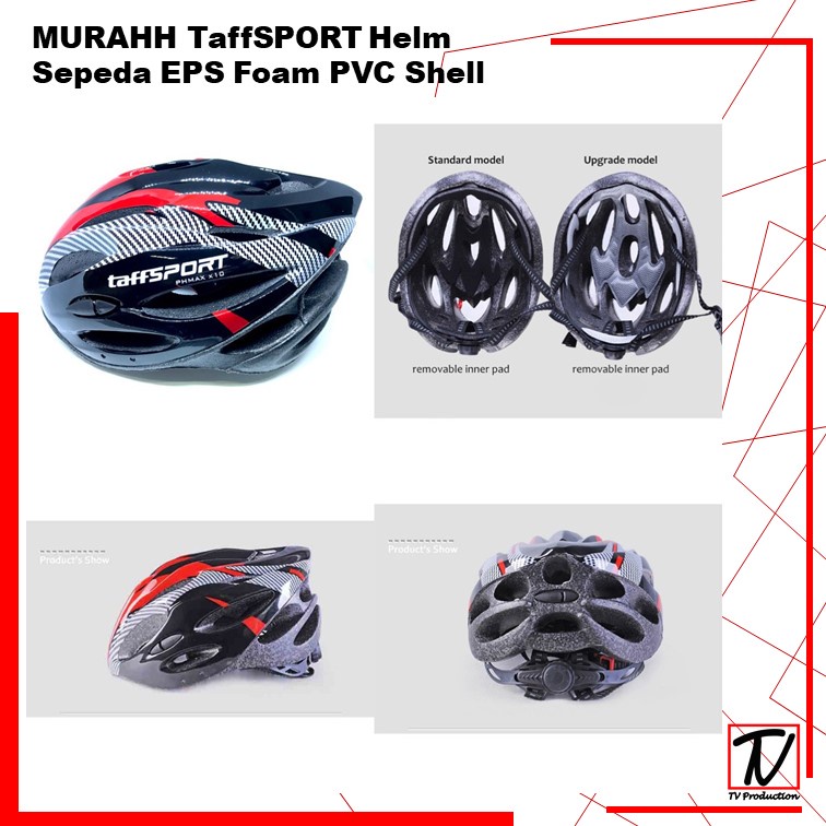 MURAHH Helm Sepeda EPS Foam PVC Shell