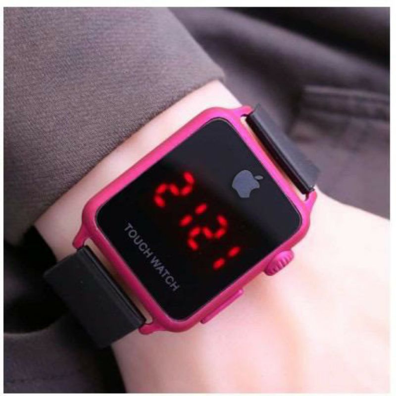 JAM TANGAN DIGITAL PRIA WANITA MODEL APPLE WATCH TOUCH SCREEN LED